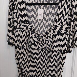 Black and White blouse